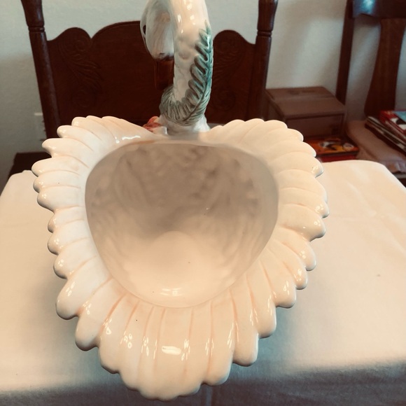 Vintage Fitz & Flyod Swan Ceramic Potpourri/ Cancel holder